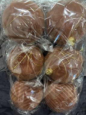 Beautiful 6 Inch Large Velvet Christmas Ball Ornaments